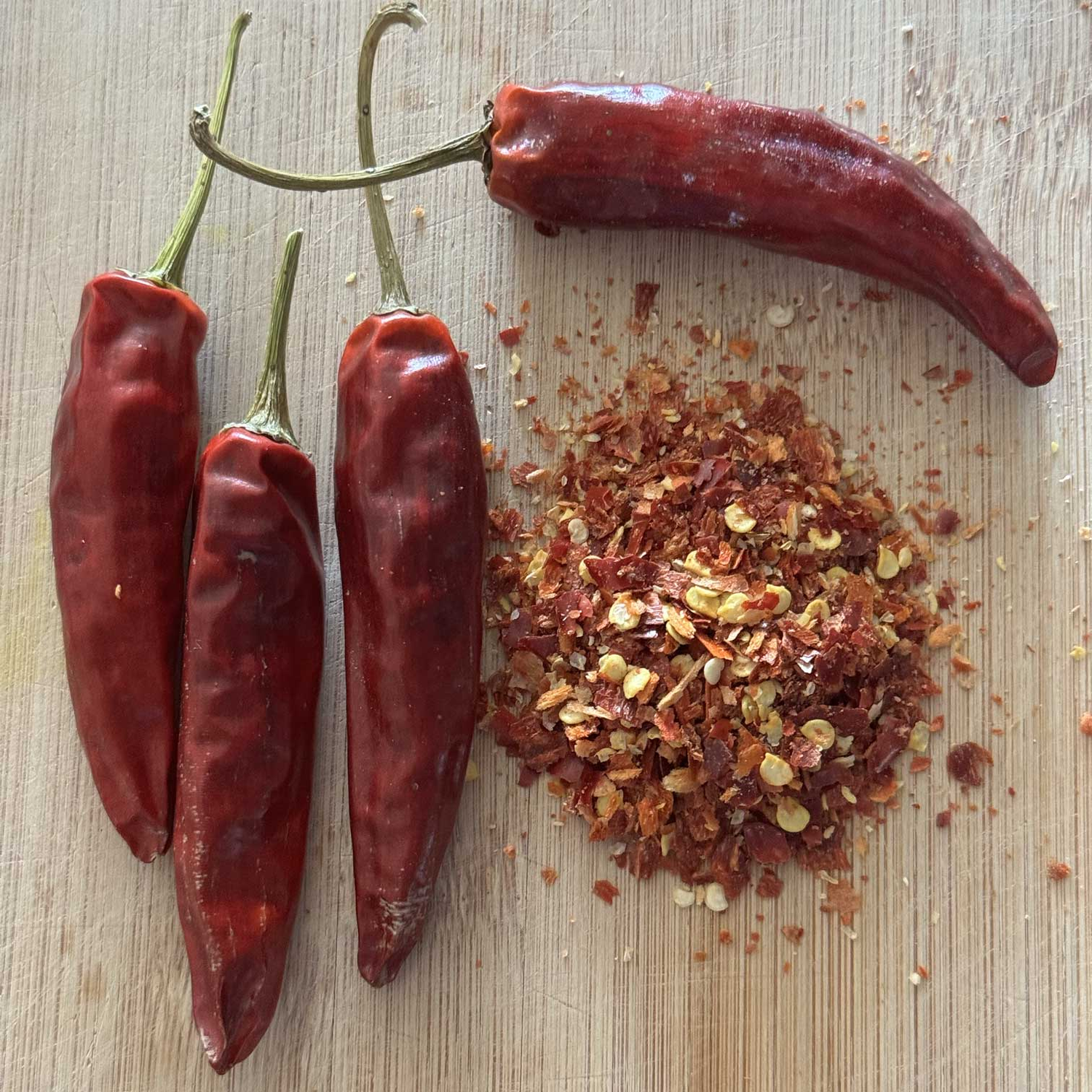 Dried peppers